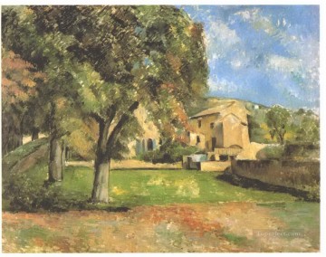 150の主題の芸術作品 Painting - ジャ・ド・ブファン・ポール・セザンヌの風景のマロニエの木